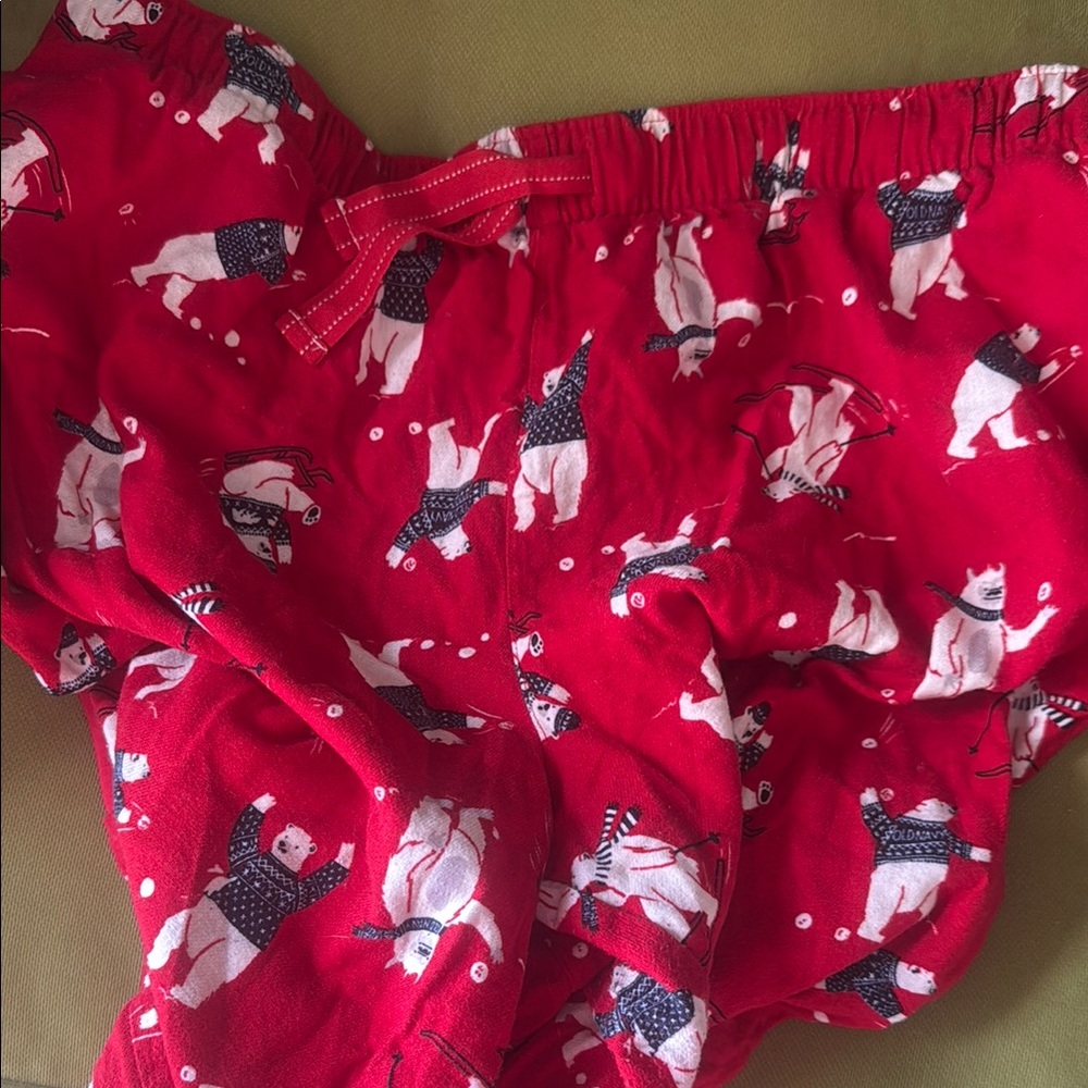 Old Navy Red Festive Pajama joggers